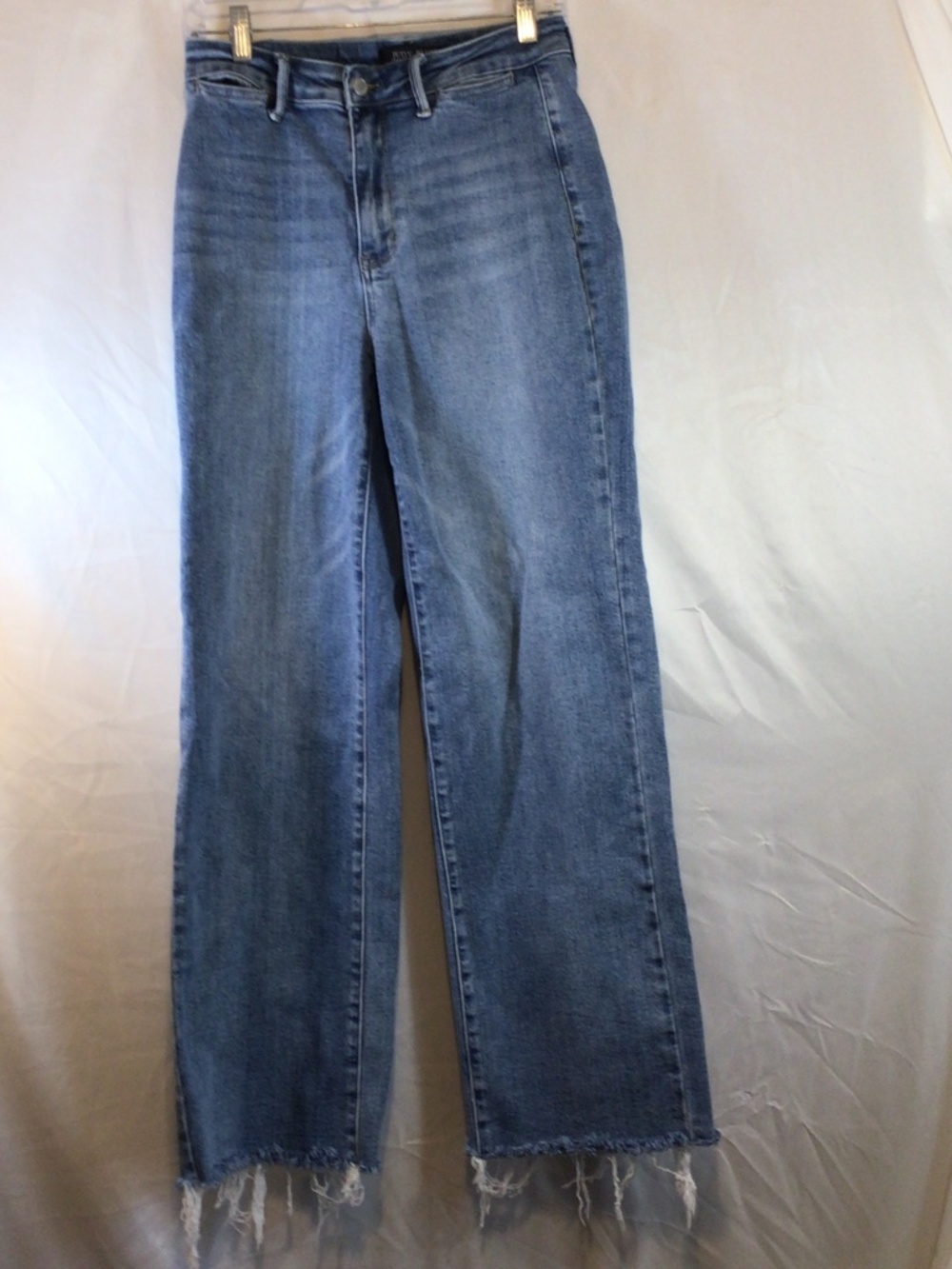 judy blue high rise fairmont jean size 5/27 blue raw hem boho western streetwear